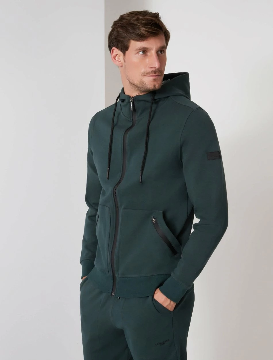 Cavallaro Napoli Verniero Zip Hoodie Donkergroen 2 Cavallaro Napoli Verniero Zip Hoodie Donkergroen - Afbeelding 2