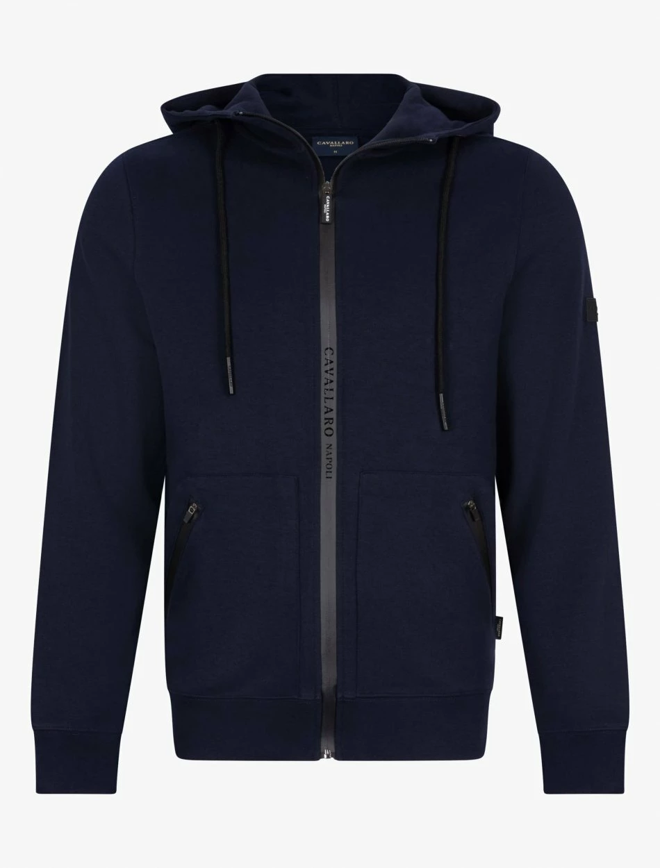 Cavallaro Napoli Verniero Zip Hoodie Donkerblauw 5 Cavallaro Napoli Verniero Zip Hoodie Donkerblauw - Afbeelding 5