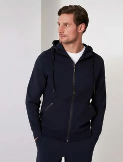 Cavallaro Napoli Verniero Zip Hoodie Donkerblauw