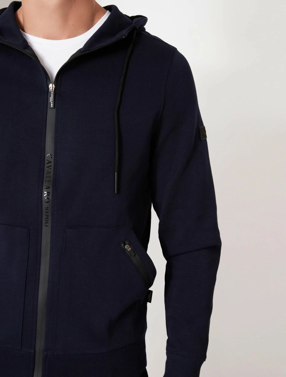 Cavallaro Napoli Verniero Zip Hoodie Donkerblauw 3 Cavallaro Napoli Verniero Zip Hoodie Donkerblauw - Afbeelding 3