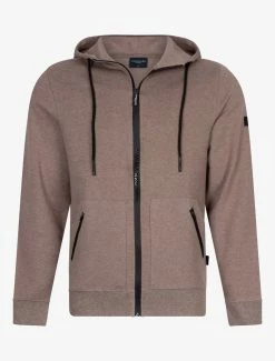 Cavallaro Napoli Verniero Zip Hoodie Taupe -Cavallaro Napoli Shop 120225011 840000 01 positie 402c20voorkant 235