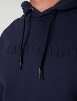 Cavallaro Napoli Marcino Hoodie Donkerblauw -Cavallaro Napoli Shop 120225014 699000 11 positie 20 246
