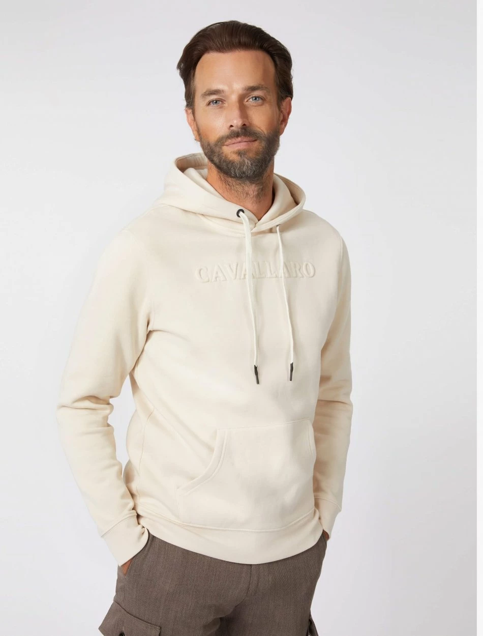 Cavallaro Napoli Marcino Hoodie Zand 1 Cavallaro Napoli Marcino Hoodie Zand