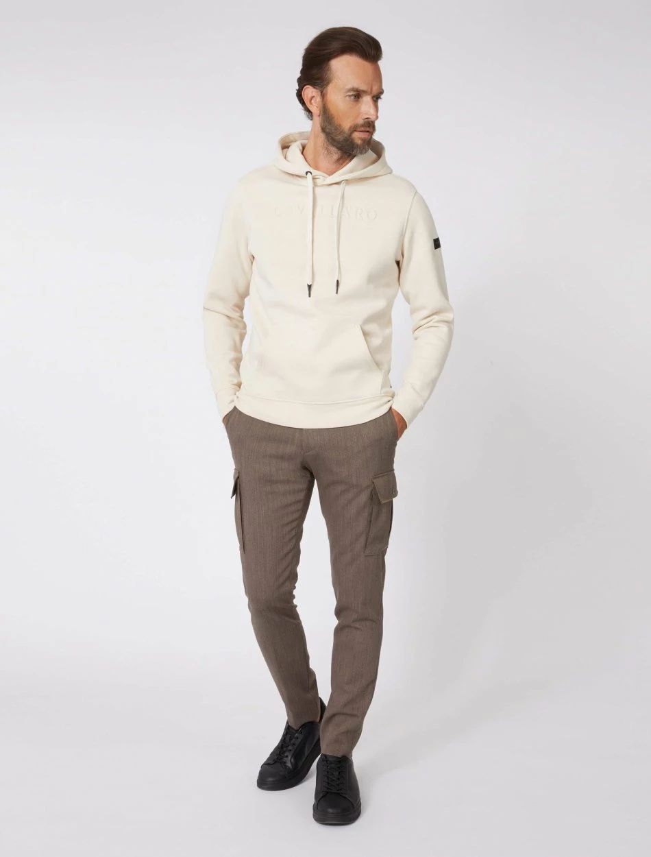 Cavallaro Napoli Marcino Hoodie Zand 2 Cavallaro Napoli Marcino Hoodie Zand - Afbeelding 2