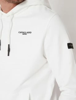Cavallaro Napoli Donzo Hoodie Off White -Cavallaro Napoli Shop 120225015 120000 11 positie 20 899