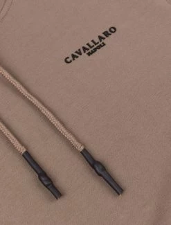 Cavallaro Napoli Donzo Hoodie Taupe -Cavallaro Napoli Shop 120225015 840000 03 positie 60 463