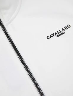 Cavallaro Napoli Donpo Zip Sweat Off White -Cavallaro Napoli Shop 120225016 120000 03 positie 60 419