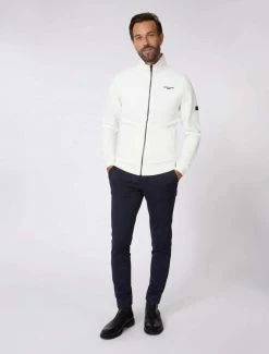 Cavallaro Napoli Donpo Zip Sweat Off White -Cavallaro Napoli Shop 120225016 120000 05 positie 35 945