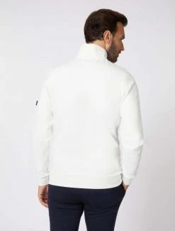 Cavallaro Napoli Donpo Zip Sweat Off White -Cavallaro Napoli Shop 120225016 120000 12 positie 25 453