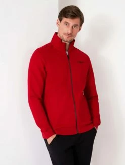 Cavallaro Napoli Donpo Zip Sweat Rood