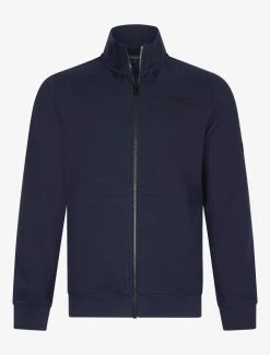 Cavallaro Napoli Donpo Zip Sweat Donkerblauw -Cavallaro Napoli Shop 120225016 699000 01 positie 402c20voorkant 2