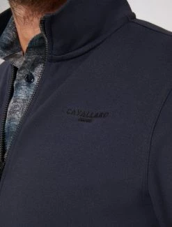 Cavallaro Napoli Donpo Zip Sweat Donkerblauw -Cavallaro Napoli Shop 120225016 699000 11 positie 20 830