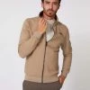 Cavallaro Napoli Donpo Zip Sweat Taupe