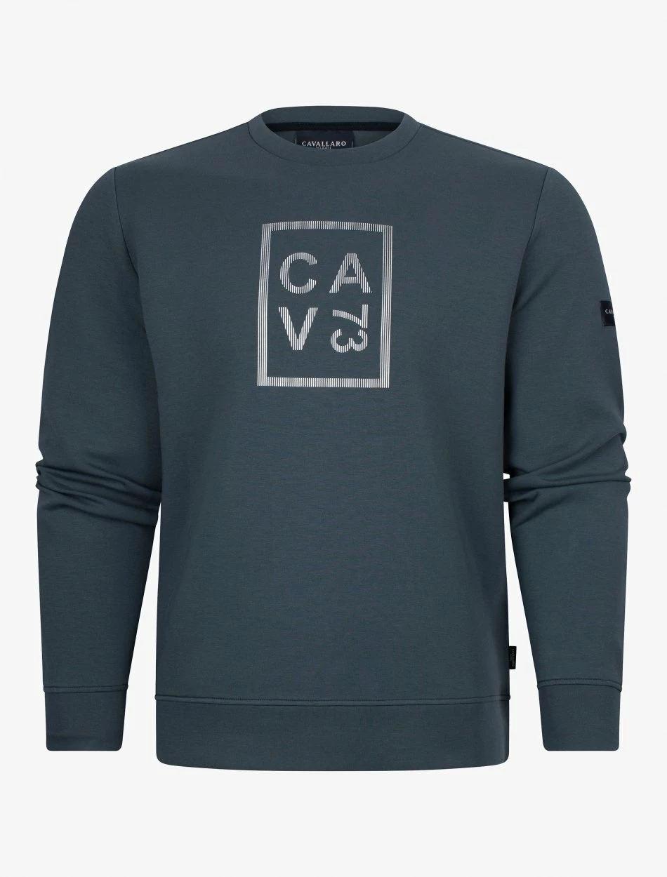 Cavallaro Napoli Dario Sweater Donkergroen 7 Cavallaro Napoli Dario Sweater Donkergroen - Afbeelding 7