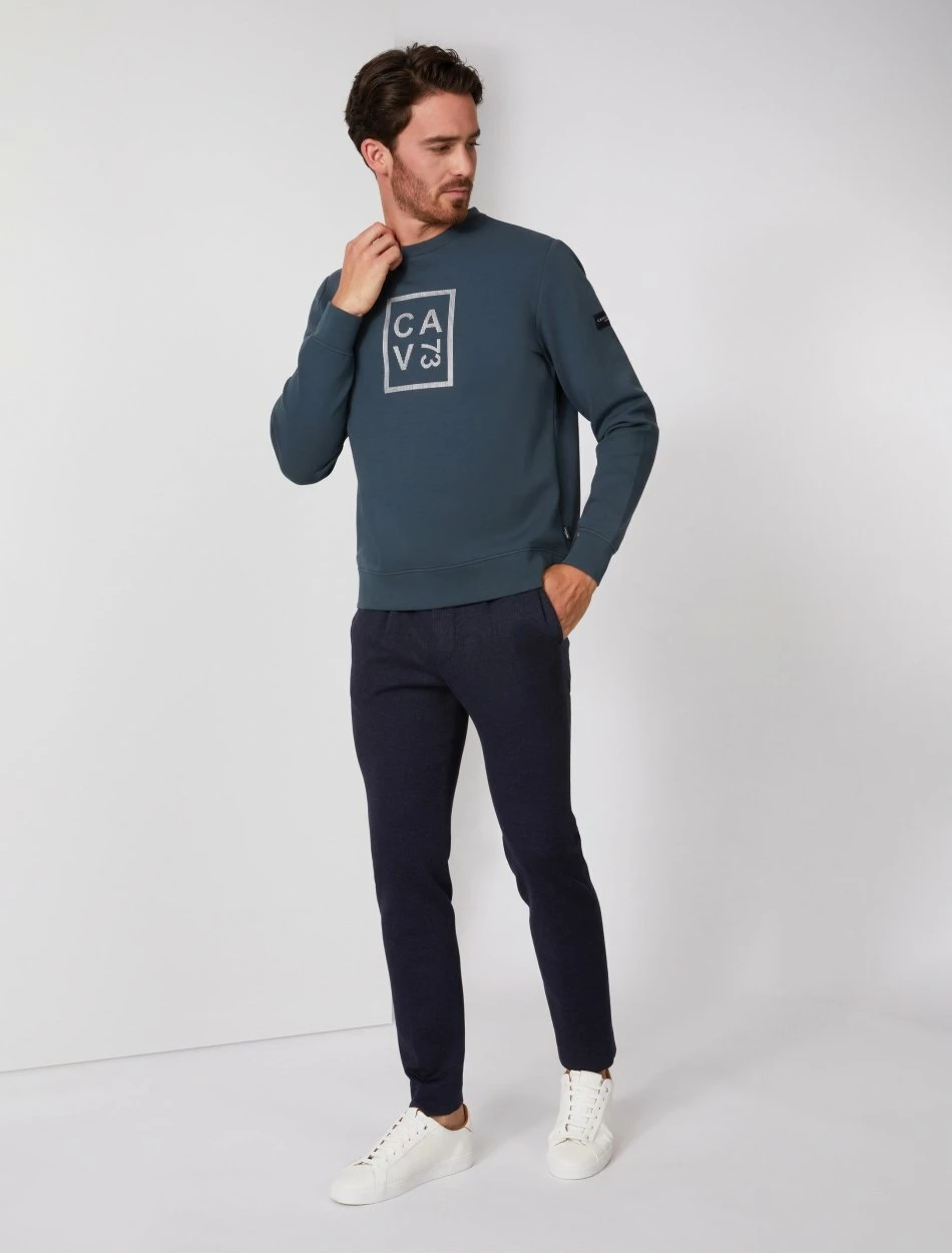 Cavallaro Napoli Dario Sweater Donkergroen 5 Cavallaro Napoli Dario Sweater Donkergroen - Afbeelding 5