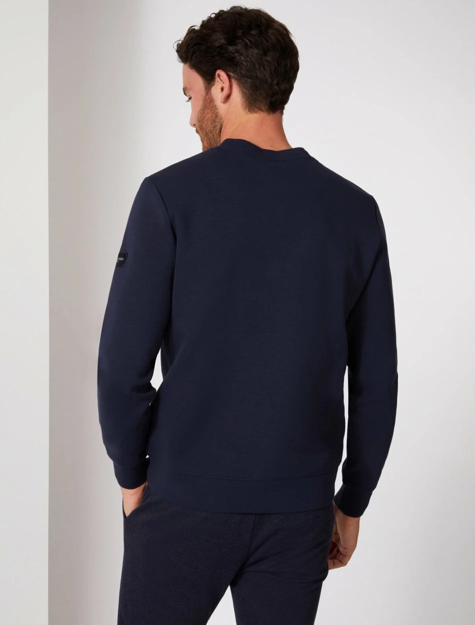 Cavallaro Napoli Dario Sweater Donkerblauw 4 Cavallaro Napoli Dario Sweater Donkerblauw - Afbeelding 4