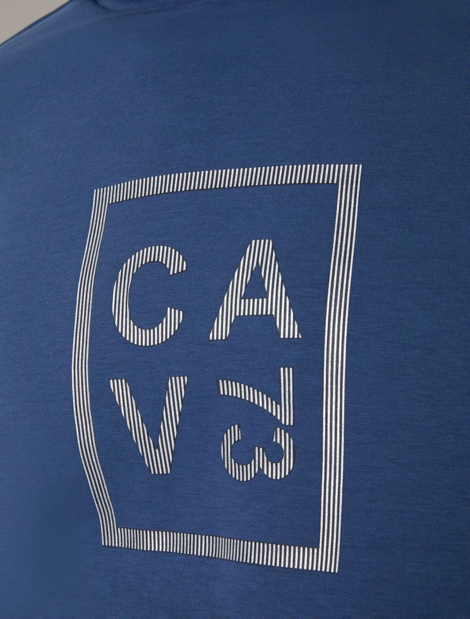 Cavallaro Napoli Dario Hoodie Indigo Blauw 3 Cavallaro Napoli Dario Hoodie Indigo Blauw - Afbeelding 3