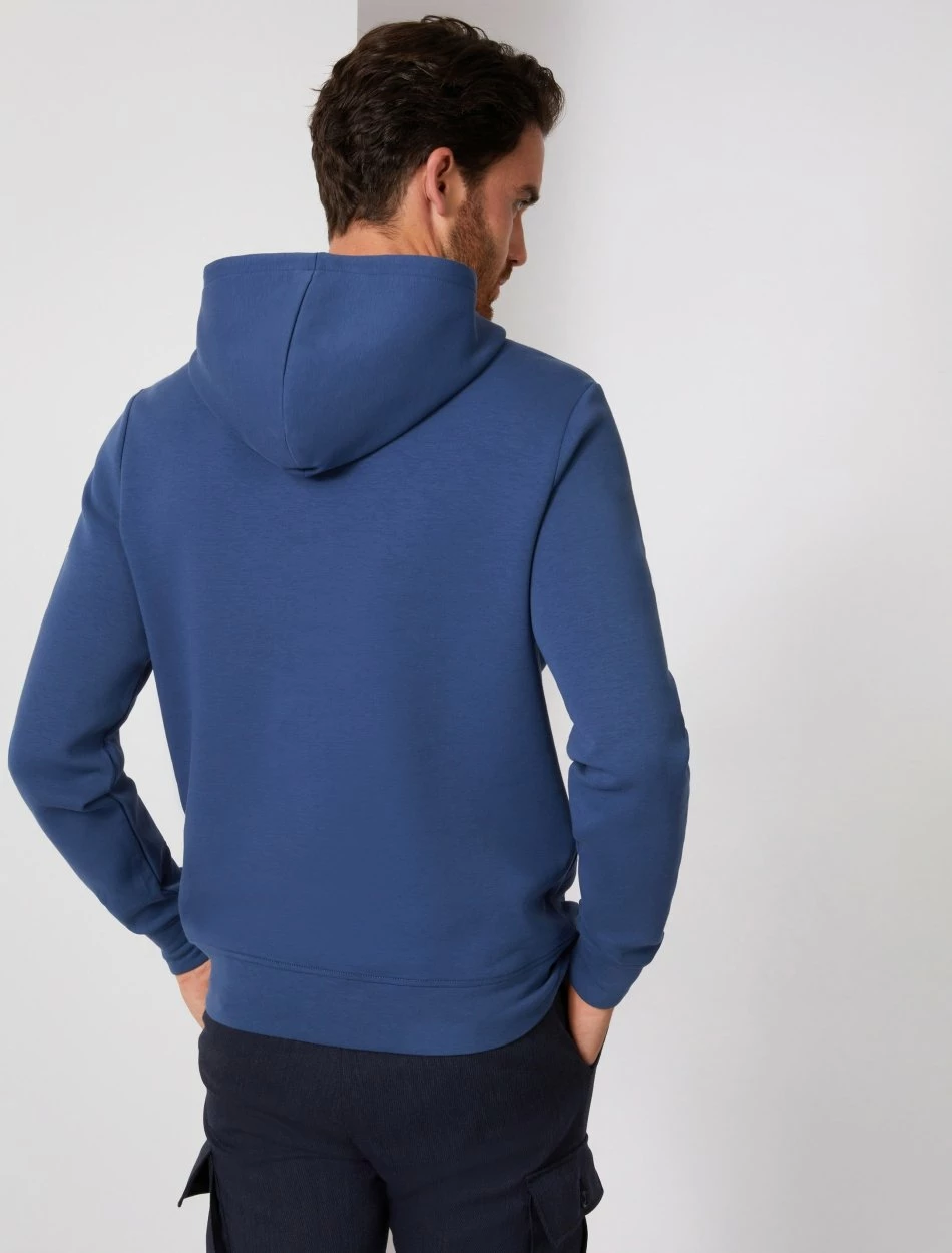 Cavallaro Napoli Dario Hoodie Indigo Blauw 4 Cavallaro Napoli Dario Hoodie Indigo Blauw - Afbeelding 4