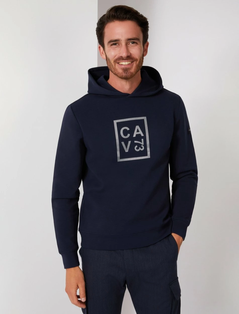 Cavallaro Napoli Dario Hoodie Donkerblauw 1 Cavallaro Napoli Dario Hoodie Donkerblauw