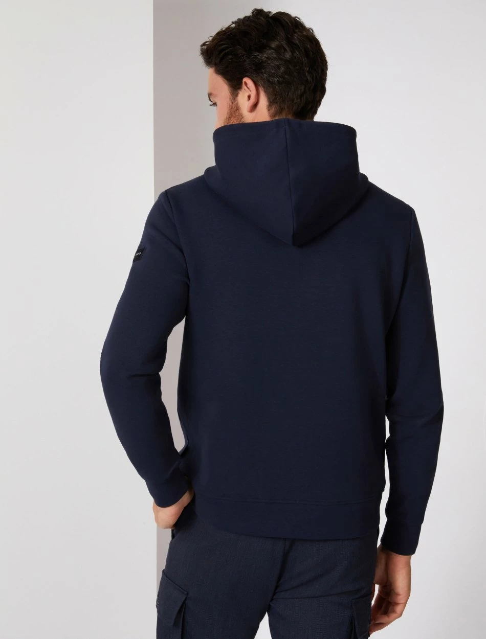 Cavallaro Napoli Dario Hoodie Donkerblauw 4 Cavallaro Napoli Dario Hoodie Donkerblauw - Afbeelding 4