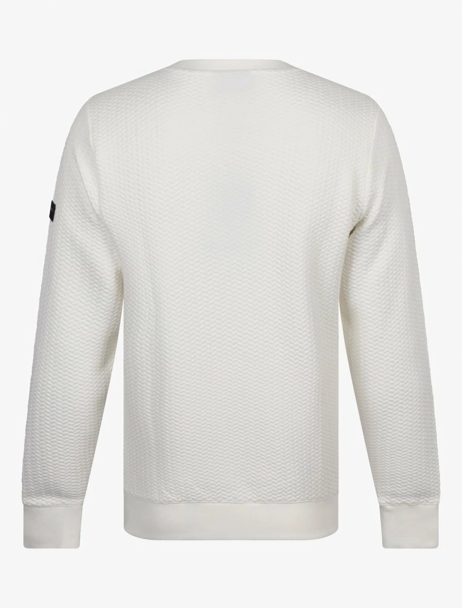 Cavallaro Napoli Nuovo Nero R-neck Sweater Off White 2 Cavallaro Napoli Nuovo Nero R-neck Sweater Off White - Afbeelding 2