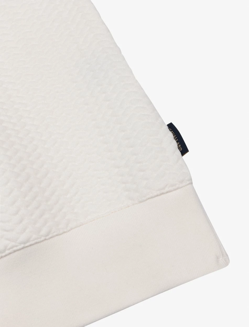 Cavallaro Napoli Nuovo Nero R-neck Sweater Off White 3 Cavallaro Napoli Nuovo Nero R-neck Sweater Off White - Afbeelding 3