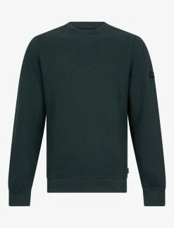 Cavallaro Napoli Nuovo Nero R-neck Sweater Donkergroen