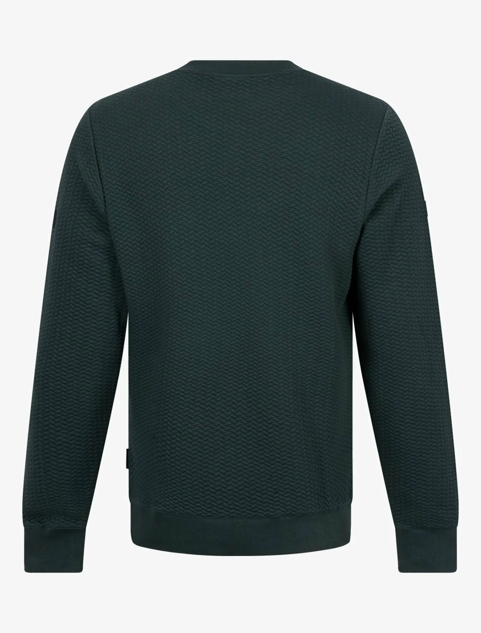 Cavallaro Napoli Nuovo Nero R-neck Sweater Donkergroen 2 Cavallaro Napoli Nuovo Nero R-neck Sweater Donkergroen - Afbeelding 2
