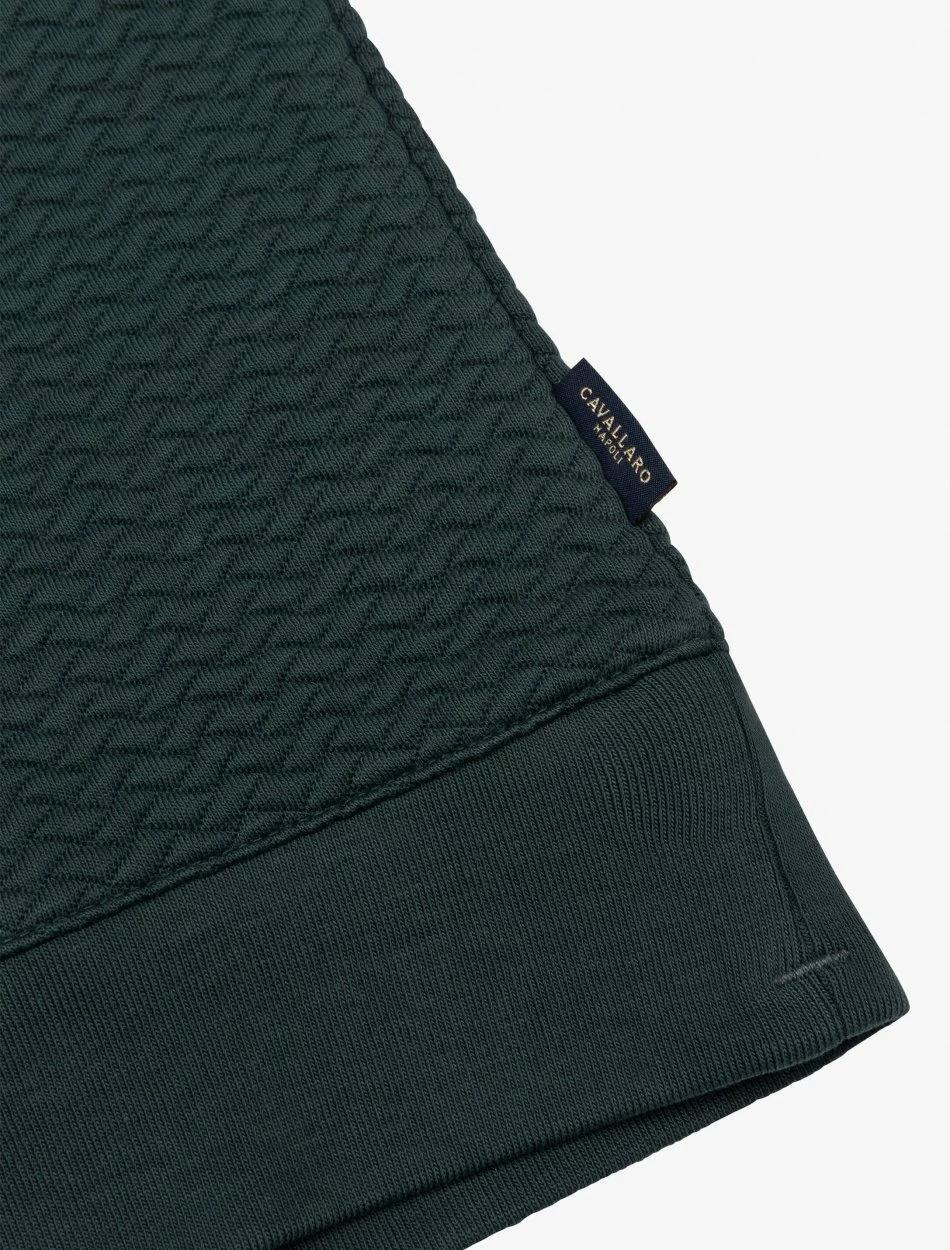 Cavallaro Napoli Nuovo Nero R-neck Sweater Donkergroen 3 Cavallaro Napoli Nuovo Nero R-neck Sweater Donkergroen - Afbeelding 3