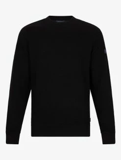 Cavallaro Napoli Nuovo Nero R-neck Sweater Zwart