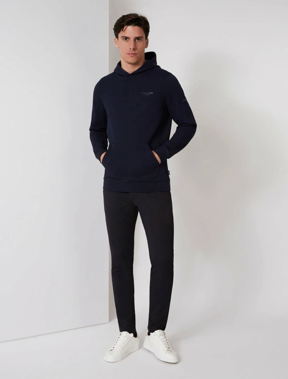 Cavallaro Napoli Betto Hoodie Donkerblauw 2 Cavallaro Napoli Betto Hoodie Donkerblauw - Afbeelding 2