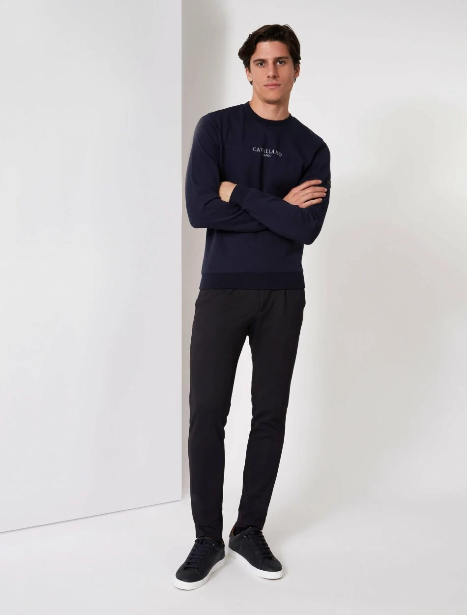 Cavallaro Napoli Bellucio Reflo Trui Donkerblauw 2 Cavallaro Napoli Bellucio Reflo Trui Donkerblauw - Afbeelding 2