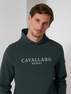 Cavallaro Napoli Bettino Reflo Hoodie Donkergroen