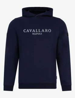 Cavallaro Napoli Bettino Reflo Hoodie Donkerblauw -Cavallaro Napoli Shop 120226007 699000 01 positie 402c20voorkant 241