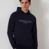 Cavallaro Napoli Bettino Reflo Hoodie Donkerblauw