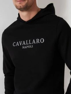 Cavallaro Napoli Bettino Reflo Hoodie Zwart -Cavallaro Napoli Shop 120226007 999000 11 positie 20 655