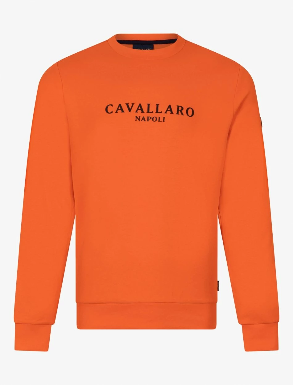 Cavallaro Napoli Campione Sweater Oranje 5 Cavallaro Napoli Campione Sweater Oranje - Afbeelding 5