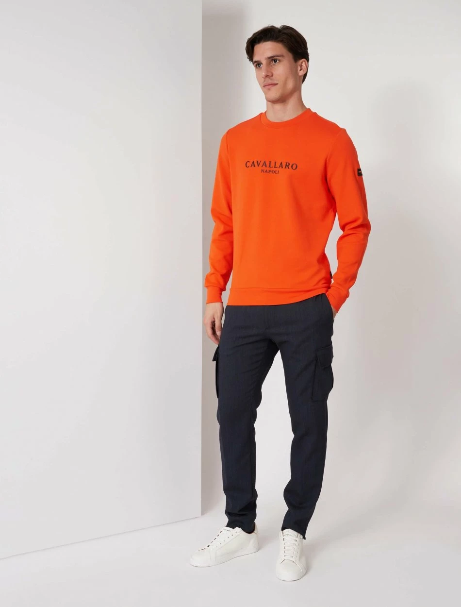 Cavallaro Napoli Campione Sweater Oranje 2 Cavallaro Napoli Campione Sweater Oranje - Afbeelding 2
