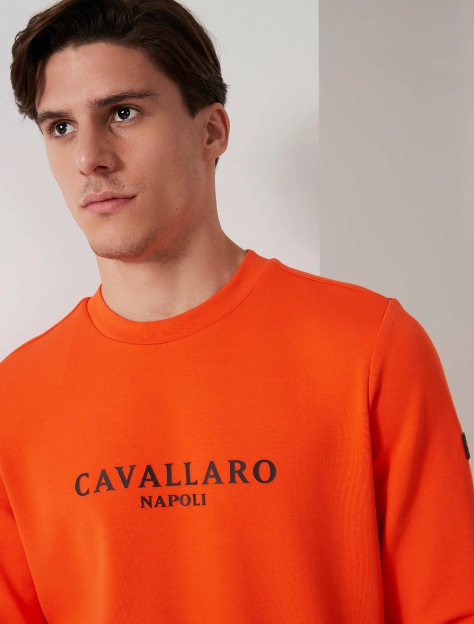 Cavallaro Napoli Campione Sweater Oranje 3 Cavallaro Napoli Campione Sweater Oranje - Afbeelding 3