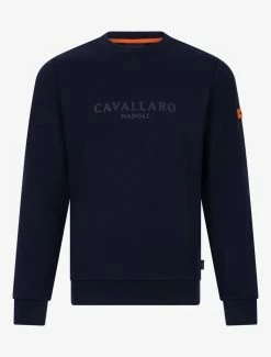 Cavallaro Napoli Campione Sweater Donkerblauw -Cavallaro Napoli Shop 120226008 699000 01 positie 402c20voorkant 364