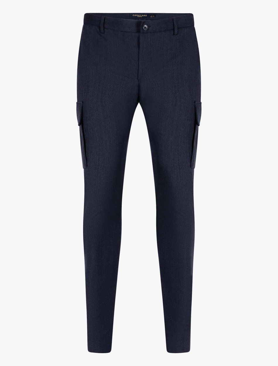 Cavallaro Napoli Izacco Broek Indigo Blauw 6 Cavallaro Napoli Izacco Broek Indigo Blauw - Afbeelding 6