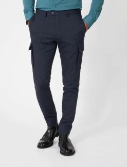 Cavallaro Napoli Izacco Broek Indigo Blauw