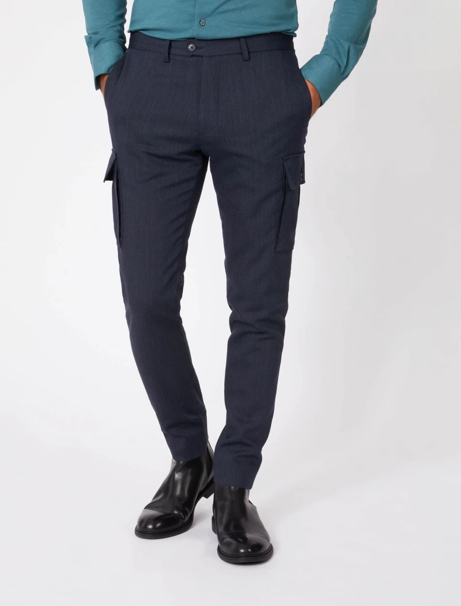 Cavallaro Napoli Izacco Broek Indigo Blauw 1 Cavallaro Napoli Izacco Broek Indigo Blauw