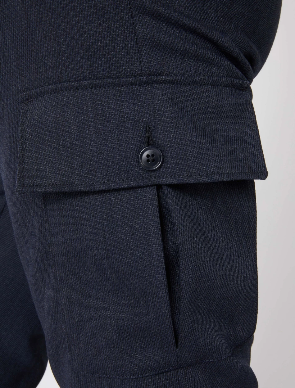 Cavallaro Napoli Izacco Broek Indigo Blauw 4 Cavallaro Napoli Izacco Broek Indigo Blauw - Afbeelding 4