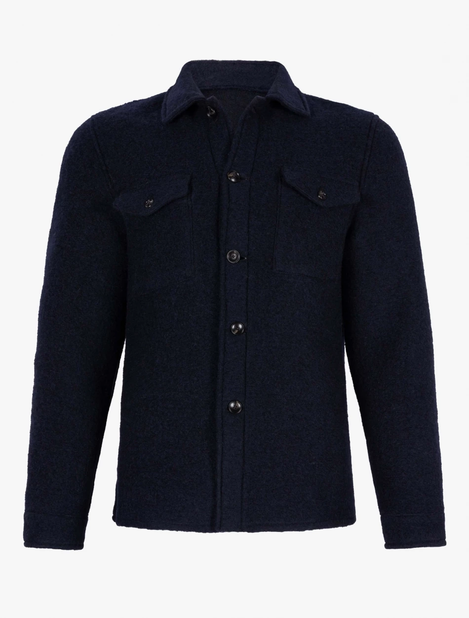 Cavallaro Napoli Pisogno Overshirt Donkerblauw 6 Cavallaro Napoli Pisogno Overshirt Donkerblauw - Afbeelding 6