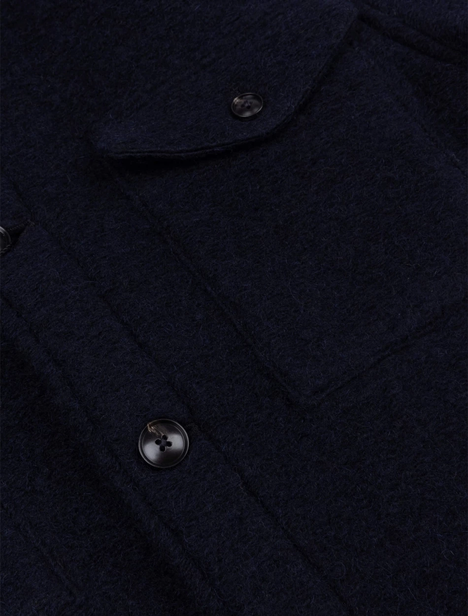 Cavallaro Napoli Pisogno Overshirt Donkerblauw 8 Cavallaro Napoli Pisogno Overshirt Donkerblauw - Afbeelding 8