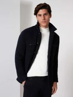 Cavallaro Napoli Pisogno Overshirt Donkerblauw