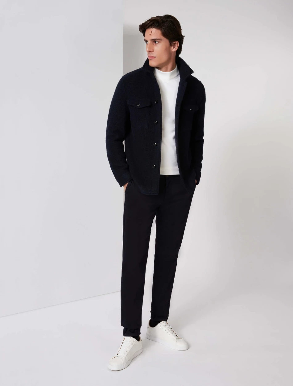 Cavallaro Napoli Pisogno Overshirt Donkerblauw 2 Cavallaro Napoli Pisogno Overshirt Donkerblauw - Afbeelding 2