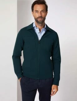 Cavallaro Napoli Zinambo Overshirt Donkergroen