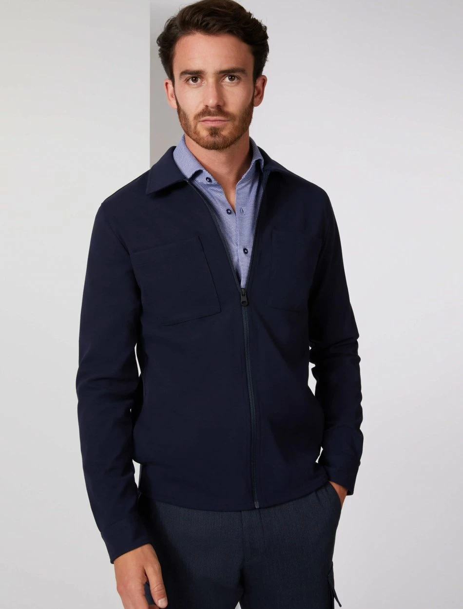 Cavallaro Napoli Zinambo Overshirt Donkerblauw 1 Cavallaro Napoli Zinambo Overshirt Donkerblauw